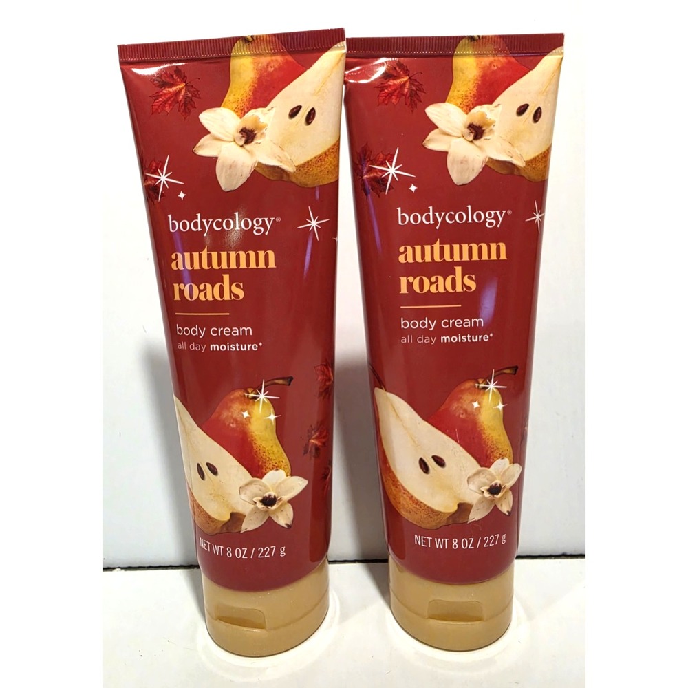 Bodycology Autumn Roads Body Cream Lotion (2) Pear Vanilla Amber NEW